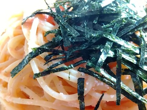 バター生クリーム無しでさっぱり☆明太子パスタ